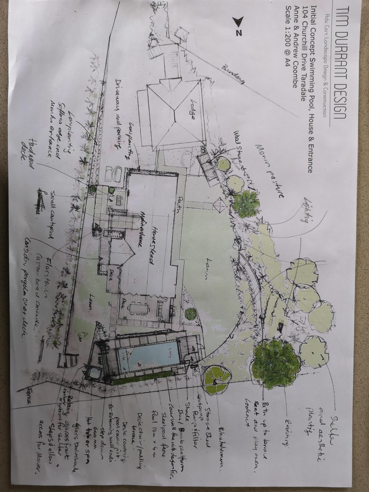 Tim Durrant design process: plans, concepts and renders